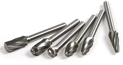 Limas de metal for acero, herramientas mecánicas, juego de limas de escofina de metal, lima de 6 puntas de carburo de tungsteno de 610 mm, lima rotativa de 8 ranuras, lima resistente