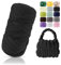 POFIBO Dicke Wolle Garn, 500g Chunky XXL Wolle zum Handstricke, Armstricken wolle, Schlauchgarn, Handstrickgarn, Wolle zum häkeln für Anfänger, Decken, Körbe, DIY-Kunsthandwerk(Länge ca 16m, Schwarz)