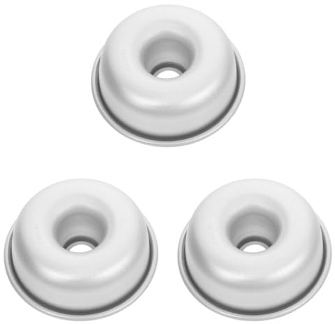 IMIKEYA Moule Rond Avec Tru Lot De 3 Moules à Beignets Individuels Pour La Cuisson Poêle à Beignets Robuste Accessoires De Fabrication De Gâteaux à Beignets Antiadhésifs En Aluminium Boîtes à Beignets