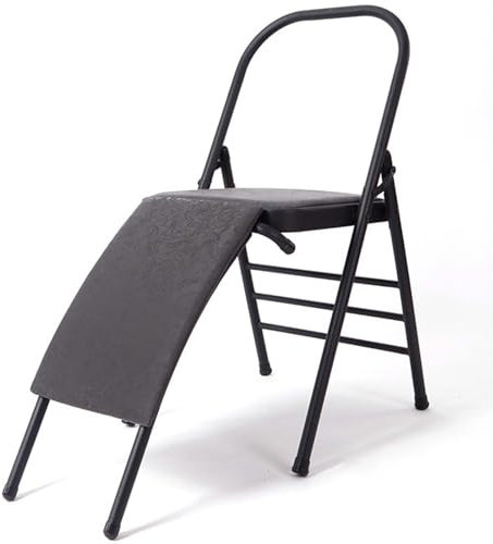 Generisch Yoga Stuhl Yogastuhl Mit Abnehmbarer Lendenwirbelstütze Multifunktional Dauerhaft Klappbarer Yogastuhl Yoga Equipment Für Hüft Und Beinübungen Hüftübungen,04