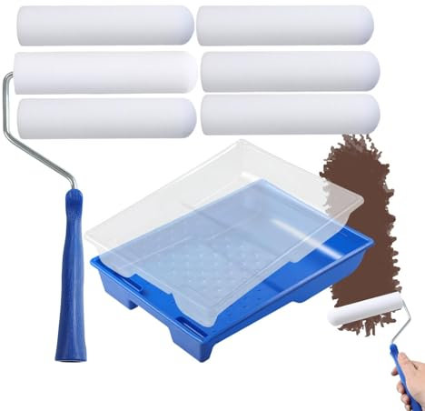 Paint Roller Tool - Home Paint Applicator Foam Rolling Tool | Paint Stick Roller for Home Renovation, Cabinet, Furniture, Door, Garage Crafts