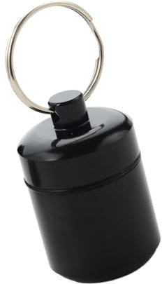 LeeQinersw Aluminum Pill Keychain Container Creams Earplug for Biking Traveling Outdoor