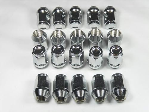 20 Radmuttern M12 geschlossen Kegelbund 60° M12x1,25x34mm SW19