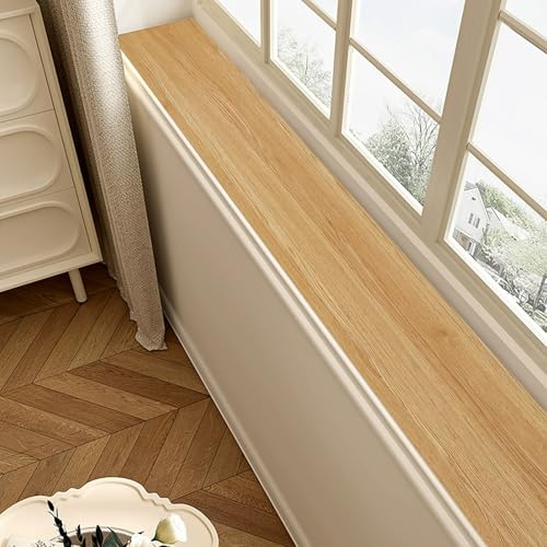 Cuscino for Davanzale, Tappetino Copri Davanzale Effetto Legno, Resistente al Calore Fino a 90°C, for Cucina, Camera da Letto e Soggiorno(20x150cm/8x59in)