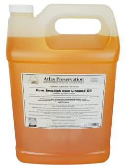 Atlas Preservation Pure Swedish Raw Linseed Oil - 1 Gallon