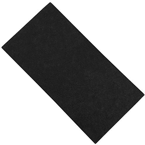 Adsamm® / plaquette autocollante en Feutre pour Le découpage/Noir / 100x200 mm/rectangulaire / 1,5 mm d' épaisseur/Patins Feutre Auto-adhésifs