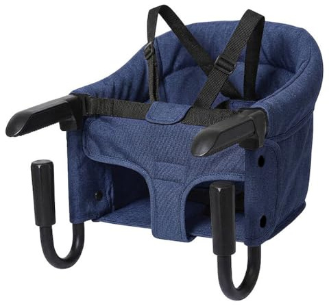Humpy Dumpy Faltbar Babysitz | Baby Tischsitz | Baby Hochstuhl | Kinder Hochstuhl | Sitzerhöhung für zu Hause und Unterwegs mit Transporttasche | Reisestuhl für baby und Kinder (Blau)