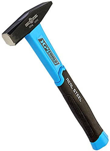 Pro-Lift-Werkzeuge Schlosserhammer 300g Hammer geschmiedeter Hammerkopf Griff mit Glasfaserkern