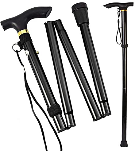 Walking Stick, Easily Adjustable Height Folding, Extendable Walking Cane, Lightweight Flexible and Durable, Walking Aid, Collapsible Walking Stick, Non-Skid Foot, The Freedom Of Mobility