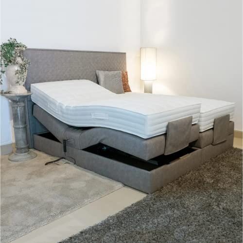 PAARA Boxspringbett Lima GM | Motor | Royal-Matratze mit Topper Komplettset - Made in Germany (Farbe und Härtegrad (H2 - H4) frei wählbar - Bitte nach Bestellung per Nachricht mitteilen, 120 x 200 cm)