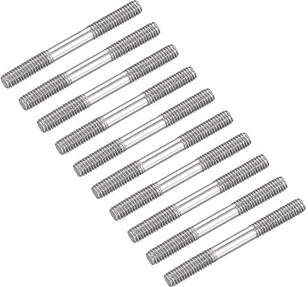 METALLIXITY 20Stk Beidseitige Stiftschraube M4 40mm 304 Edelstahl Stabschraube für Haushalt