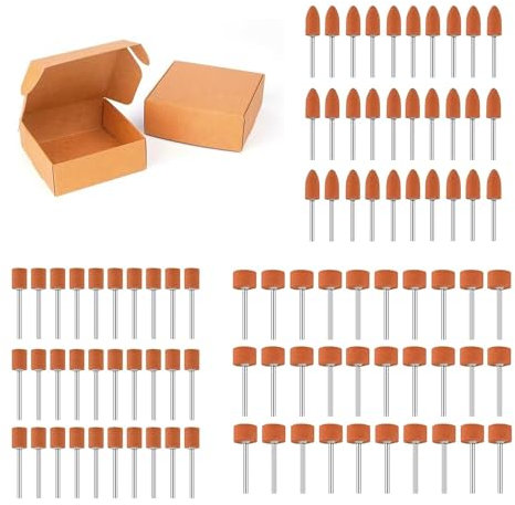 Sanding Drill Bit for Rotary Tool,90 Pack Grinding Stone Set 1/8 Shank,for dremel Tool,Sander Tool,Flap Wheel for Grinding Polishing Deburring Ferrous Metal, 2 Shaped 3 Sizes
