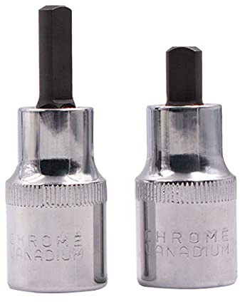 Rikmody Strut Leg Pry Socket Nut Tool, Chrome GM Shock Absorber Kit, Suspension Spreader For Vw Audi Skoda Seat Foro Bmw Citroen Renault, 1/2'' Square Drive Hub 2pcs, Silver