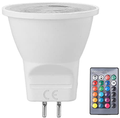 Spacnana MR11 GU4 LED-Lampen, ABS, AC, DC, RGBW, Stiftsockel, Tragbare LED-Glühbirnen für Zuhause, Party, Büro, Geschäft, 12–36 V