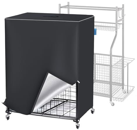 Garage Sportgeräte Organizer Abdeckung, Garage Ball Lagerung Rack Abdeckung, wasserdicht und staubdicht, schützt Ihre Sportgeräte und Spielzeug (nur Abdeckung – 96,5 cm L x 45,7 cm B x 114,4 cm H)