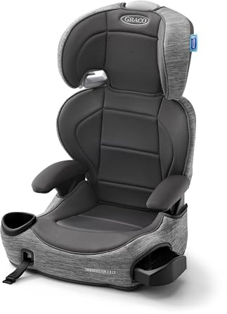 Graco TurboBooster 2.0 LX Highback Booster Seat with Latch System, Gannon; Infant to Toddler Transition car seat, Safe & Comfortable