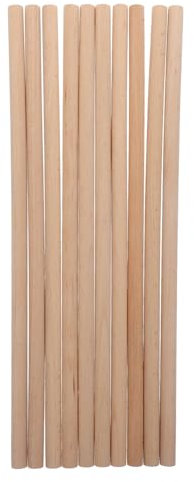 SEWOART 10stücke Holzdübelstab Zum Basteln Werkzeug Für Drumstick-herstellung Diy Material Für Handwerk Naturholz-stäbe Für Projekte