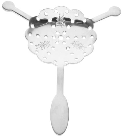 HOMOCONO Cuillère à Absinthe Acier Inoxydable Passoire à Goutteur Creux Pour Cocktails Outil De Bar Élégant Avec Design Décoratif Et Poignée Confortable