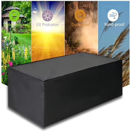 Gartenmöbel Abdeckung Wasserdicht, 120x70x80cm Schwerlast 420D Oxford Abdeckungen für Gartenmöbel Tischabdeckung Outdoor Wetterfest, Abdeckung Gartenmöbel SchutzhüLle Anti-UV Gartentisch Abdeckung
