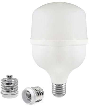 Generico Lampada led E27 E40 industriale cappelletto 50W 6400k bianca T160 5400 lumen alta luminosità