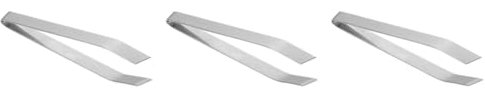Amosfun 3pcs Stainless Steel Tweezers Fish Bone Tweezers for Blackhead Removal for Chef Aquarium Use