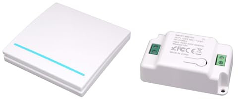 Interruttore senza fili, Interruttori luci da parete, interruttore smart wifi, RF 433Mhz Interruttore luce wireless, accensione luci a distanza Portata 100 m, Interruttori di controllo remoto - A