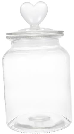 DECHOUS Irtight Storage Jar 950ml Glass Sweet Jars for Kitchen Candy Storage Jar