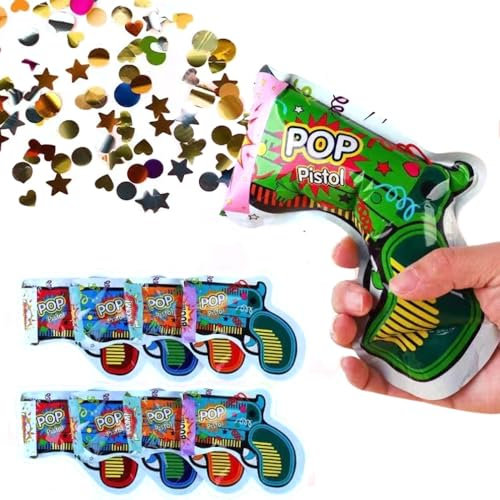 SSyang 20 Pezzi Spara Coriandoli, Coriandoli Carnevale, Pistola Spara Coriandoli, Cannone Spara Coriandoli, Spara Coriandoli Compleanno, Spara Coriandoli Matrimonio, per Festival