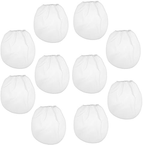 Vaguelly 10pcs Fine Mesh Paint Filter Bag Mesh Strainer Bags Drawstring Filter Sock for Painting