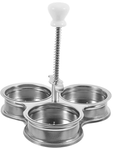 COLLBATH Cuoci Uova in Inossidabile Tazze per Uova in Camicia e Brunch Bollitore e Vaporiera per Colazioni Veloci e Facili Strumento Cucina Multifunzionale per e Picnic