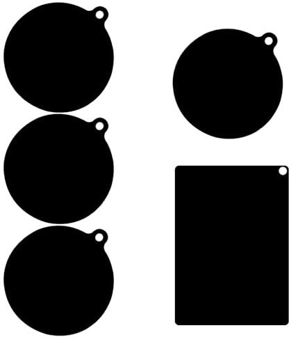 5-Piece Induction Hob Protector Mat, Silicone Stove Top Cover, Heat Protection Mat, for Kitchen Use with 1 Rectangular (25×35×0.07cm) & 4 Circular (22×25×0.07cm) Pads