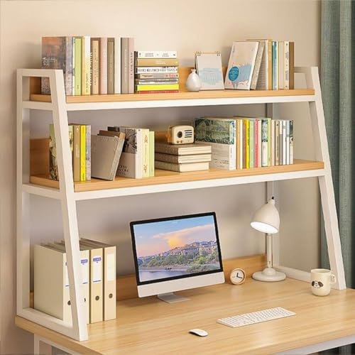 Industrielles Schreibtisch-Leiterregal mit 3 Ebenen, multifunktionale Bücheraufbewahrung, rustikale Arbeitsplatte, Bücherregal für Zuhause, Büro, Wohnheim, platzsparendes Präsentationsregal (B 115 x