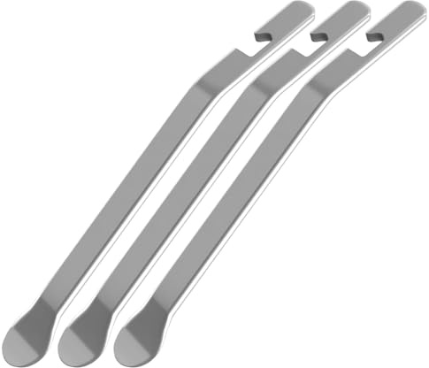 Whimsigulp Stainless Steel Tyre Levers, Heavy Duty Bike Tire Lever Set of 3, Portable Tyre Changing Tools for Bicycle Maintenance and Repair