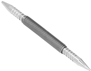 Generic Pose-clou à Double Tête, Outil de Poinçonnage en Métal avec Oxydation Noire Anti-érosion et Conception à Ressort pour Enfoncer des Clous dans des Surfaces en Bois