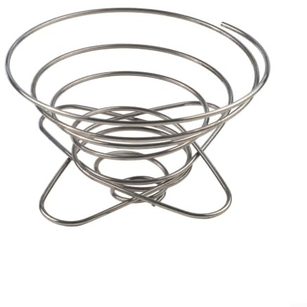 Vilgftyiet Vaso de filtro de café plegable de acero inoxidable para soporte de goteo de mano, embudo portátil para acampar al aire libre y viajes, diseño de almacenamiento compacto para separación de