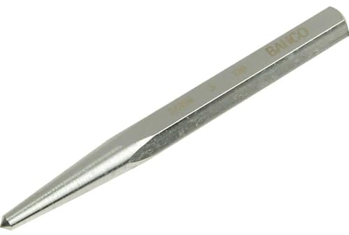 Bahco SB-3735N Centre Punch 5mm (3/16 in) Vanadium Steel Chrome Finish Hexagonal Shank