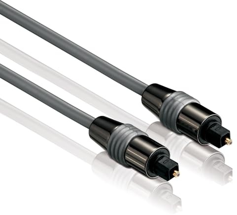 HDSupply TC030-100 Câble Audio Toslink S/PDIF, Fibre Optique, Plug-Plug, Ø 6,0mm, 10,0m, Noir