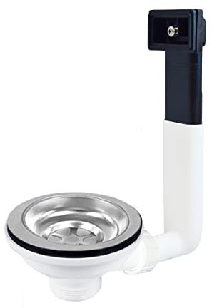 CR serie 3235 Piletta basket con troppopieno, completa di vite mm 47 per Lavello in ceramica ed inox