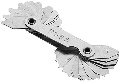 Radiuskegelmessgerät Edelstahl Internes Konkaves Konvexes Messwerkzeug R1-6.5MM Für Präzisionsmessungen
