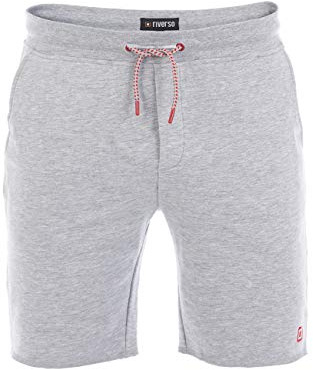 riverso Herren Sweat Short RIVMax Kurze Sweatshorts Bermuda Sommer Sport | Shorts Baumwolle Schwarz Rot Blau Grau Rose Grün S M L XL 2XL 3XL 4XL 5XL