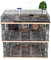 kivcmds 1:24 Scale Car Model Display Case with Parking Lot Scene for Sports Car and Lego Collectors, Display Stand for Alloy Car Model Toy with Light (3-Tiers Coffee Shop Parking Lot)