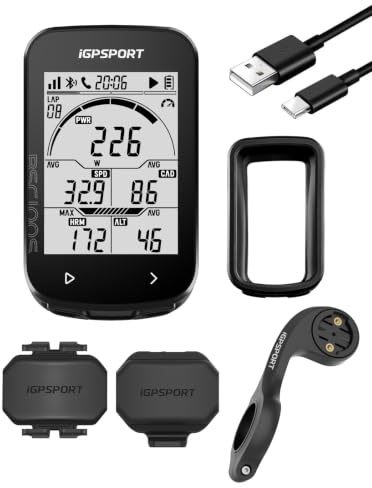 iGPSPORT BSC100S Compteur Velo sans Fil GPS, Écran 2,6’’ 40+ Données 40H | Rétroéclairage Auto 40 Données Sportives Compatible Strava Bluetooth ANT+ aux Capteur IPX7 Étanche Compteur Velo GPS