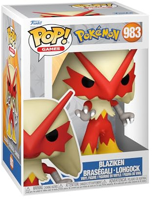 Funko POP! Games: Pokemon - Blaziken - Vinylfigur för samlare - Presentidé - Officiell merchandise - Leksaker för barn och vuxna - Fans av videospel - Modellfigur för samlare och utställning