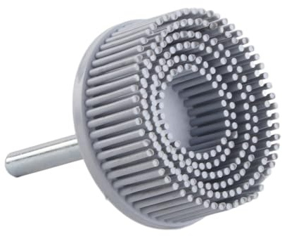 Disco de Cerdas de 2 Pulgadas, Cepillo Abrasivo de Goma de Esmeril, Muela de Pulido para Eliminación de óxido de Rebabas, Duradera para Acabado y Limpieza de Metales, Adecuada