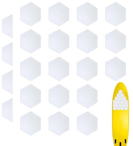 Surfbrett-Deck-Pad, 22-teilig, rutschfestes Deck-Pad, Surf-Traktionspad, vielseitiges rutschfestes Traktionspad, Surfen, Anti-Rutsch-Pad für Shortboard, Longboard, Skimboard