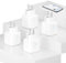 Jun-Saxifragelec Confezione da 4 prese Smart Home WiFi, presa intelligente con misurazione della corrente, presa WiFi 16 A, compatibile con Google Home, timer e app di accesso remoto, nessun hub, solo