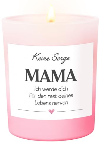 Aroma Kerze - Geschenk für Mama zum Geburtstag, Muttertag oder Werdende Mutter - Beste Mama Geschenk