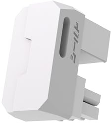 EZDIY-FAB Shield Series 8-Pin PCIe GPU Power Adapter,180-Grad U-Turn Abgewinkelter Anschluss,Aluminium Design für Grafikkarten-Reverse Typ,Weiß-1 Pack