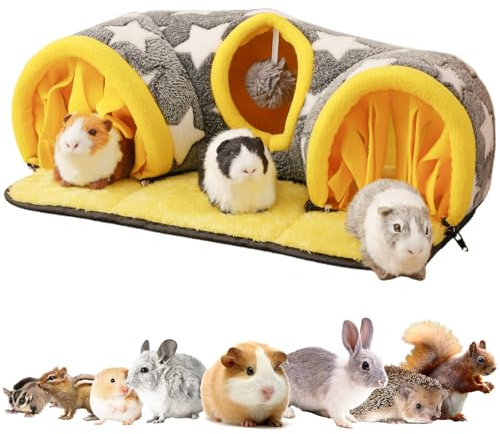 Avont Guinea Pig Tunnel, Small Animal Hideaway Tube Toy