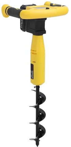 Scavatrice per Fori per Pali, Ricaricabile 320 Giri/min Scavatrice per Fori per Trivella Elettrica Ad Alta Efficienza Strumento per Scavare Coclea Elettrica a Batteria per (Spina